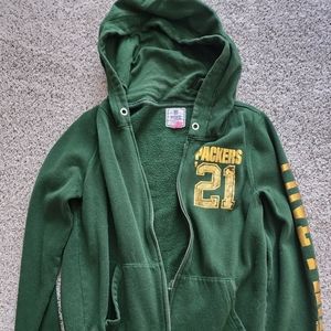 Large PINK Bling Green Bay Packers Hoodie